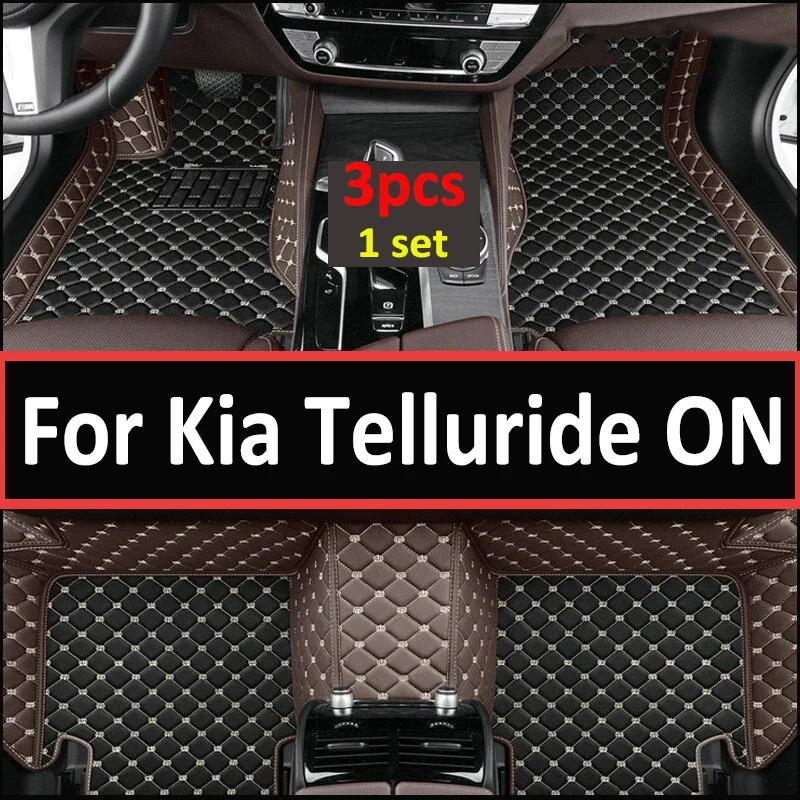 

Автомобильные коврики для Kia Telluride на 2020 ~ 2023, 7-местный Водонепроницаемый защитный коврик, автомобильные аксессуары