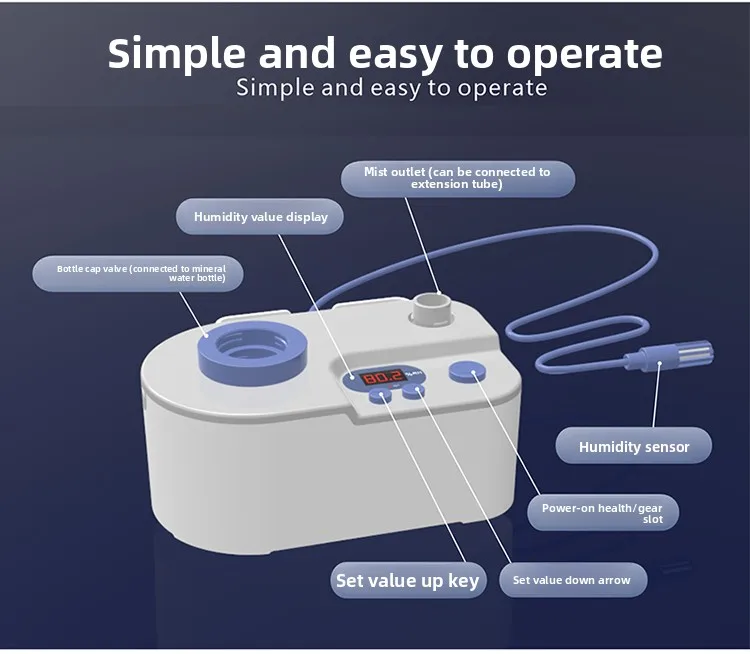 Smart Humidifier with Constant Humidity Control, for Home and Laboratory Use.