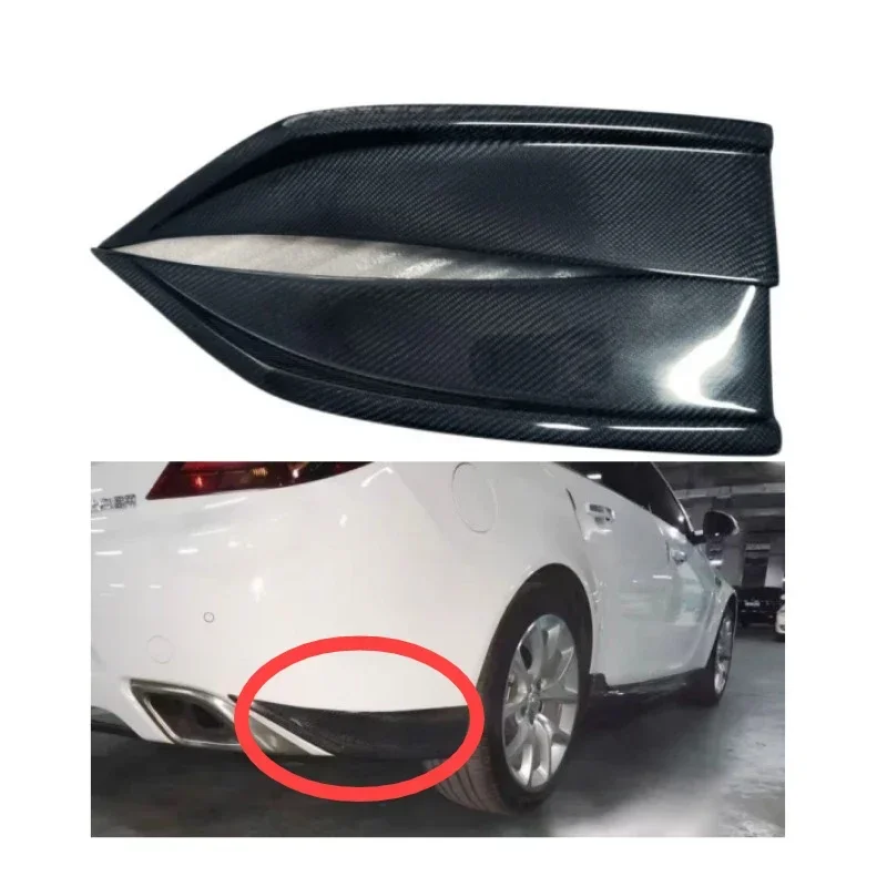 For Opel Insignia 09-16 Buick Regal GS Dry Carbon Fibre Rear Lip Modified Back Bumper Corner Wcrapping Spoiler Body Kits