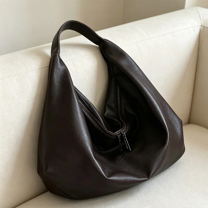Commute Women Axillary Bag Korean Style Women's Handbags Large capacity Soft PU leather female hobos Shoulder bags bolsa totes