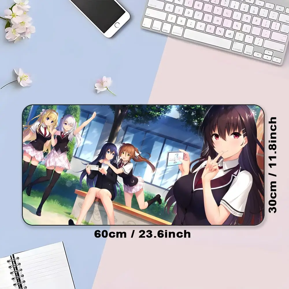 JK زي مدرسي فتاة ماوس الوسادة المطاطية الكمبيوتر المحمول لعبة رسمية سوبر الملونة طباعة الجمالية جميلة الأزياء الفاخرة حصيرة
