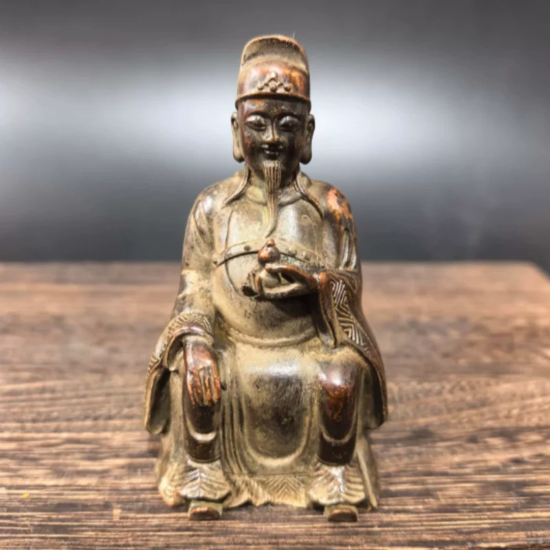 Antique Copper Collection Figures Statues Ornament Home Office Living Room Wealth Attraction Tea Table Tea Pet Crafts