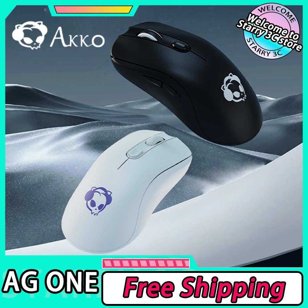 

AKKO AG ONE Wireless Mouse Three Mode NearLink Gaming Mouse Lightwight FPS E-sports Mice Ergonomics PC Gamer Accessories Gifts