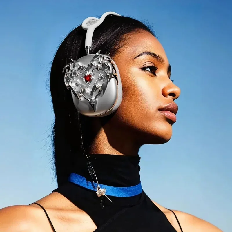 สําหรับ Sony XM5 หูฟังสําหรับ Airpods Max Y2k กระจกตกแต่งหูฟัง Airpods Max สิ่งที่แนบมาอุปกรณ์เสริม