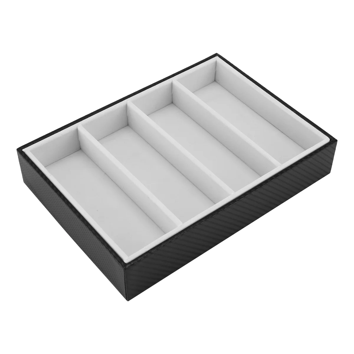 A24P Sunglasses Display Glasses Cases 4 Grids Sunglasses Display Box Glasses Display Jewelry Organizer Tray - Black