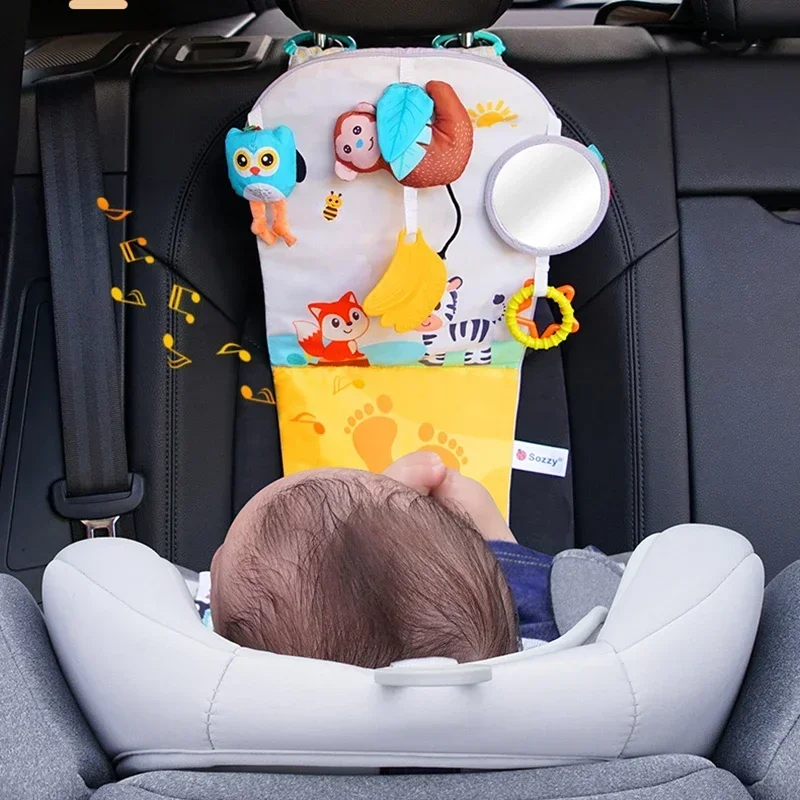 New Eletric Simulation Steering Wheel Toys With Light Sound Baby Kids Developing Educational Games Car Seat Back Christmas Gifts