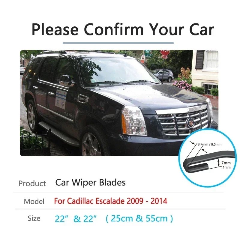 

For Cadillac Escalade 2009 2010 2011 2012 2013 2014 GMT 900 Front Windshield Windscreen Wipers Car Accessories Car Wiper Blade