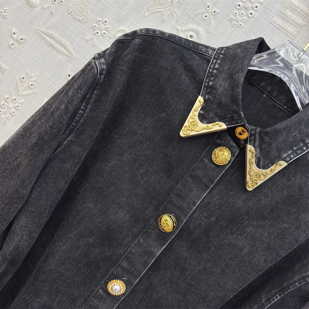 تنورة نسائية صيفية من قماش الدنيم لعام 2026 بإبزيم معدني، فستان أنيق للسيدات، موضة Y2K الجديدة، فستان الحفلات، حمالة صدر تنورة كاملة