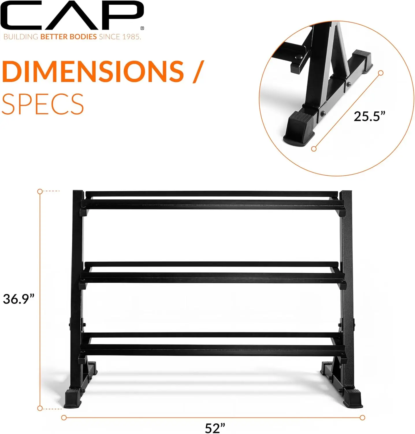 ชั้นวางดัมเบลแบบหนักพร้อมชั้นวางแบบเอียง รับน้ำหนักได้ 1000 ปอนด์ มีหลายขนาดให้เลือกสำหรับจัดเก็บในโรงยิมที่บ้าน