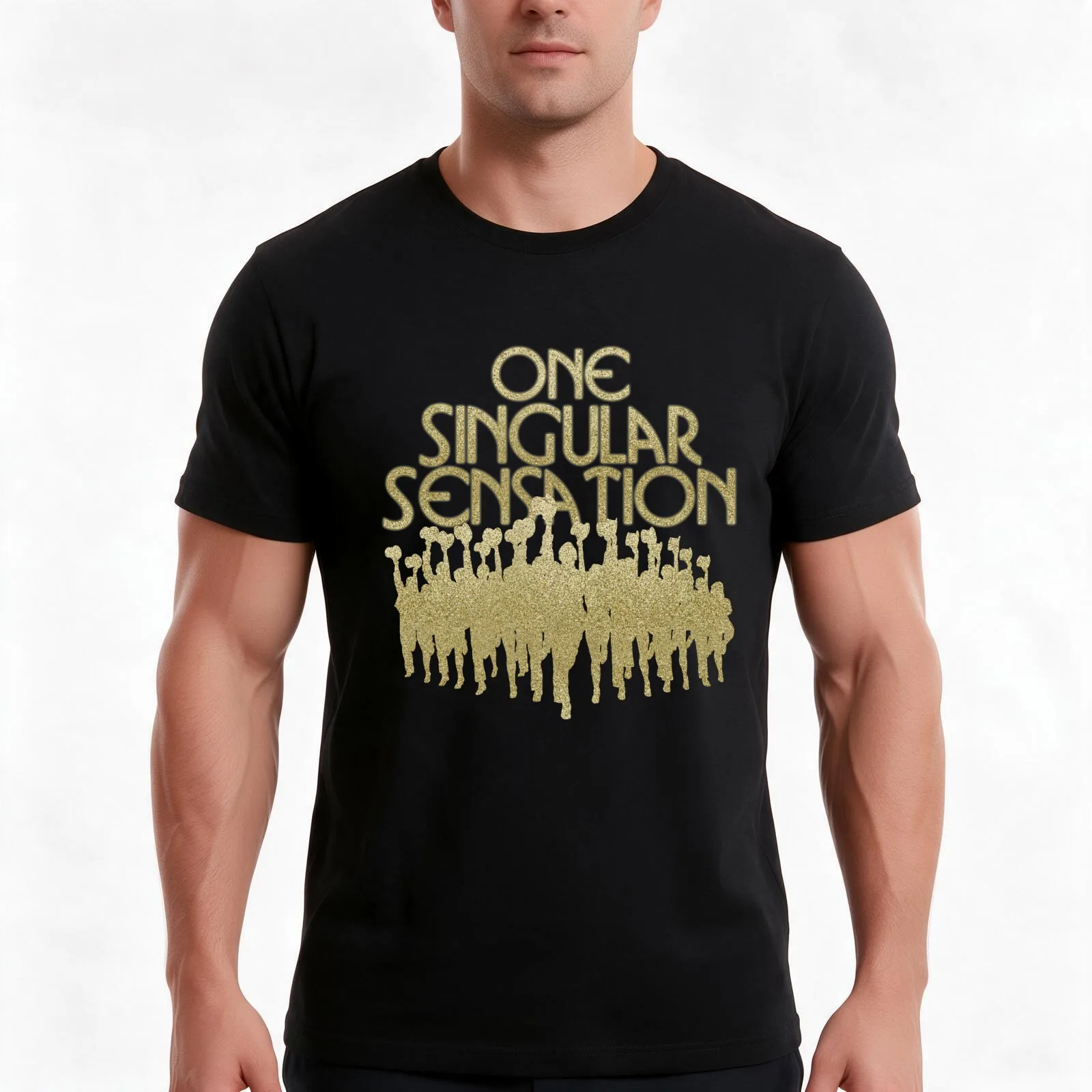 One Singular Sensation | A Chorus Line T-Shirt, Summer Casual Cotton Tee, Oversized Streetwear Tops, Vintage Graphic Print