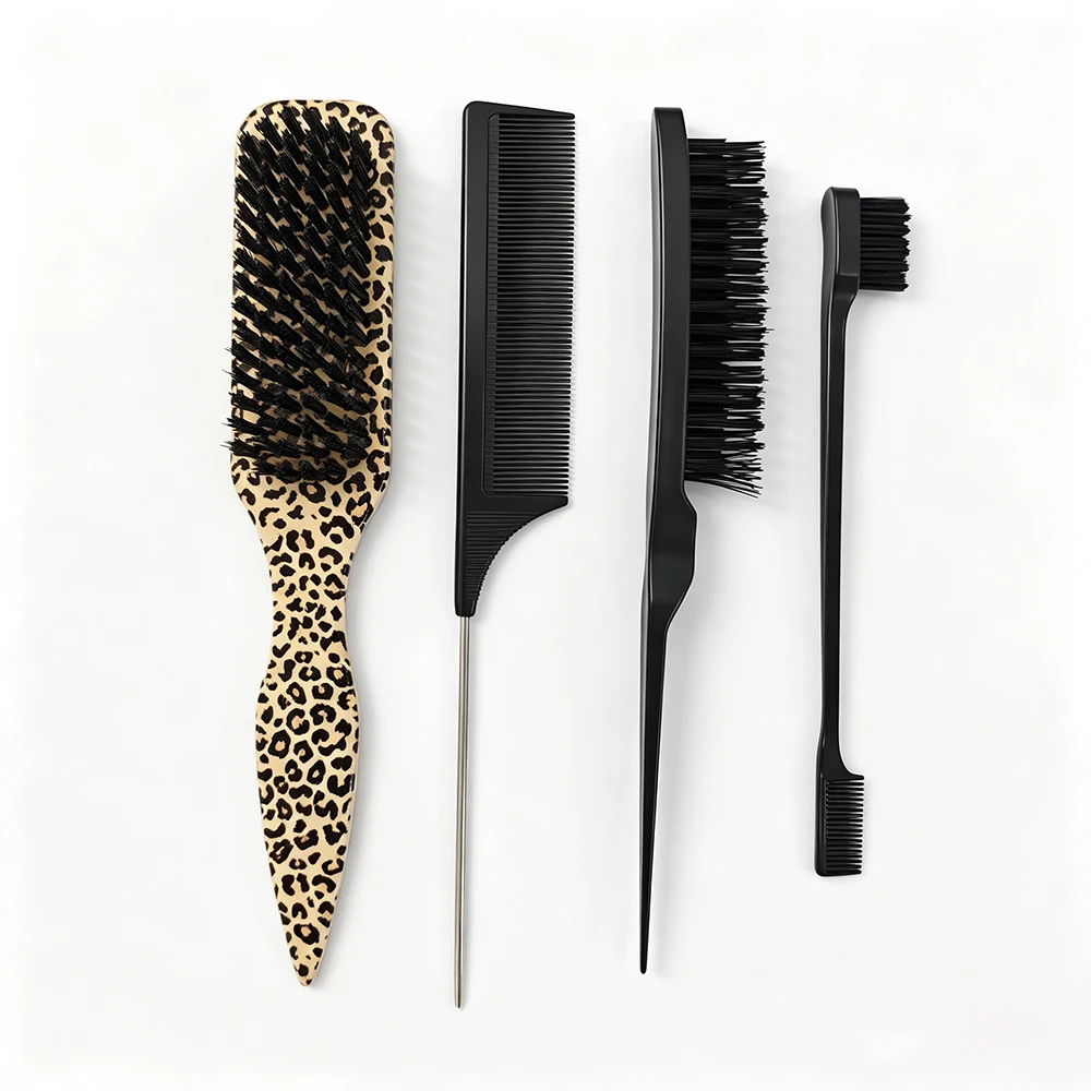 Brush Bristle Set - Set di 4 Spazzole per Capelli