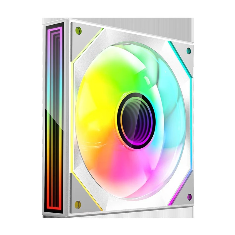 Desktop computer case fan 5V ARGB Shenguang synchronous colorful silent temperature control fan