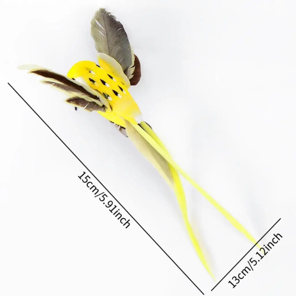 6 Pieces Artificial Birds Fake Foam Birds Handmade for Wedding Ornaments