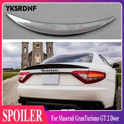 Carbon Fiber car rear trunk boot lip spoiler wing for Maserati GranTurismo GT 2 Door flat trunk 06-11 Non Convertible