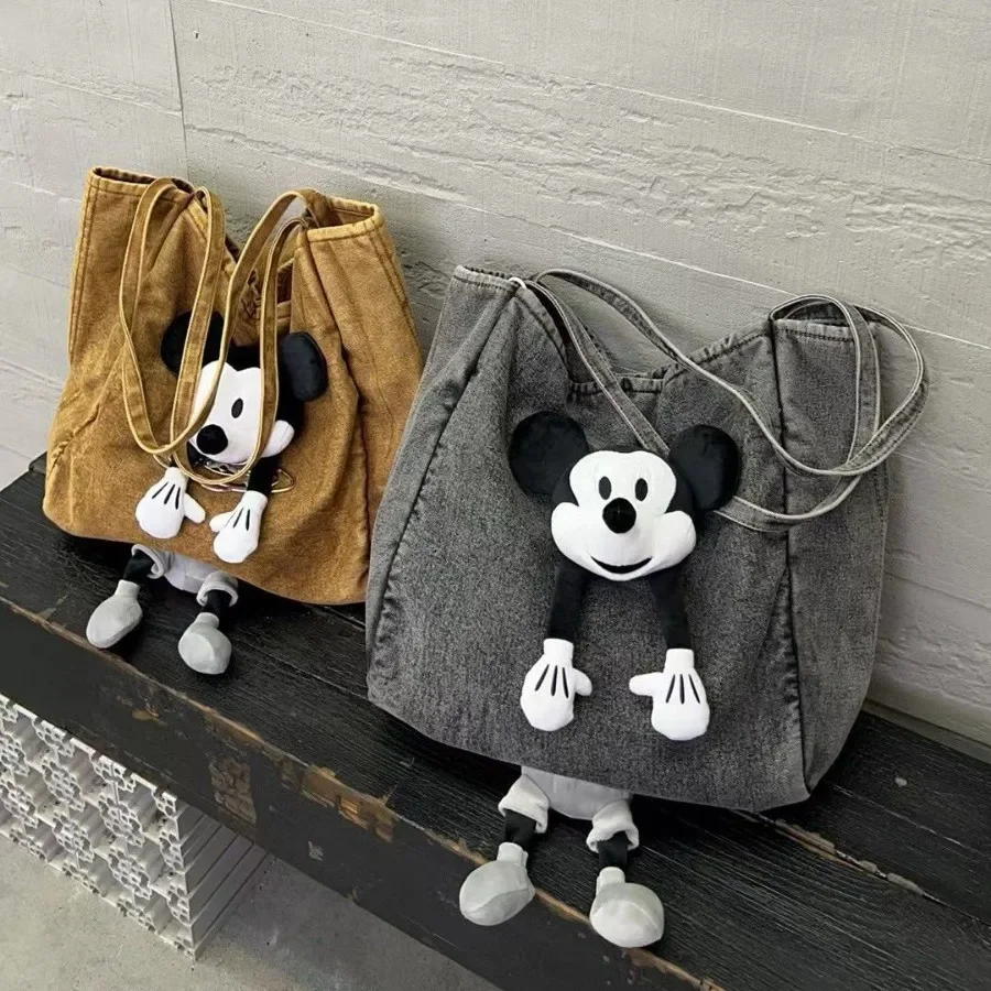 Disney Purses and Handbags Mickey Dolls Shoulder Bag High-capacity Crossbody Bags for Women Cute Cases Korean Fashionable Pouch