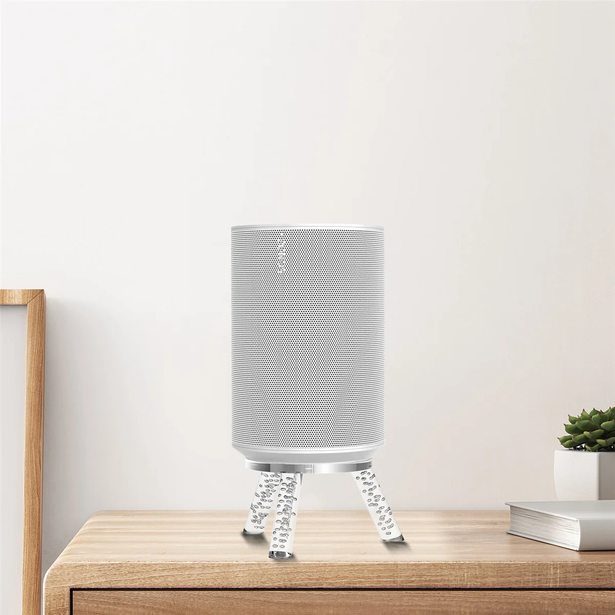 Desktop Bracket Stand Holder for Sonos Era 100 Sound Speaker Sturdy Metal Rack Speaker Accessories Transparent&A22K