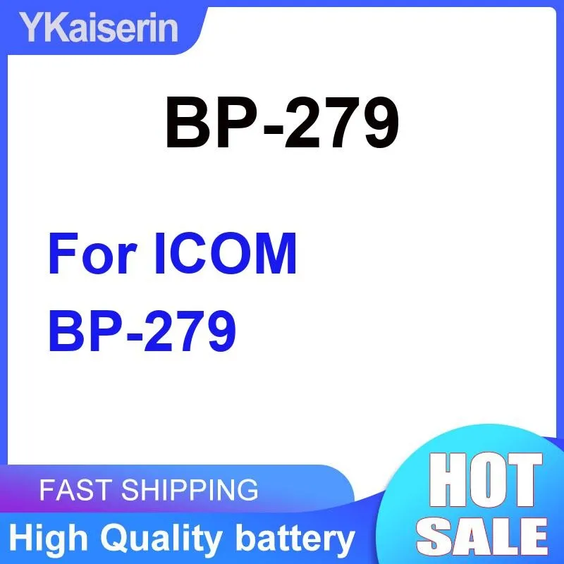 Prolonged Performance 1600Mah Two Way Radio Battery For Icom BP-279 Stable Power Supply