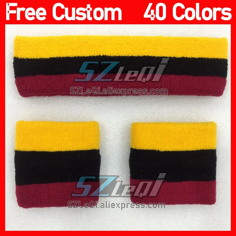 3pcs/Set HOT Sweatband Headband Elastic Sport Wristband Gym Brace Support Sweat Band Tennis Volleyball Wrist Wrestling Protector