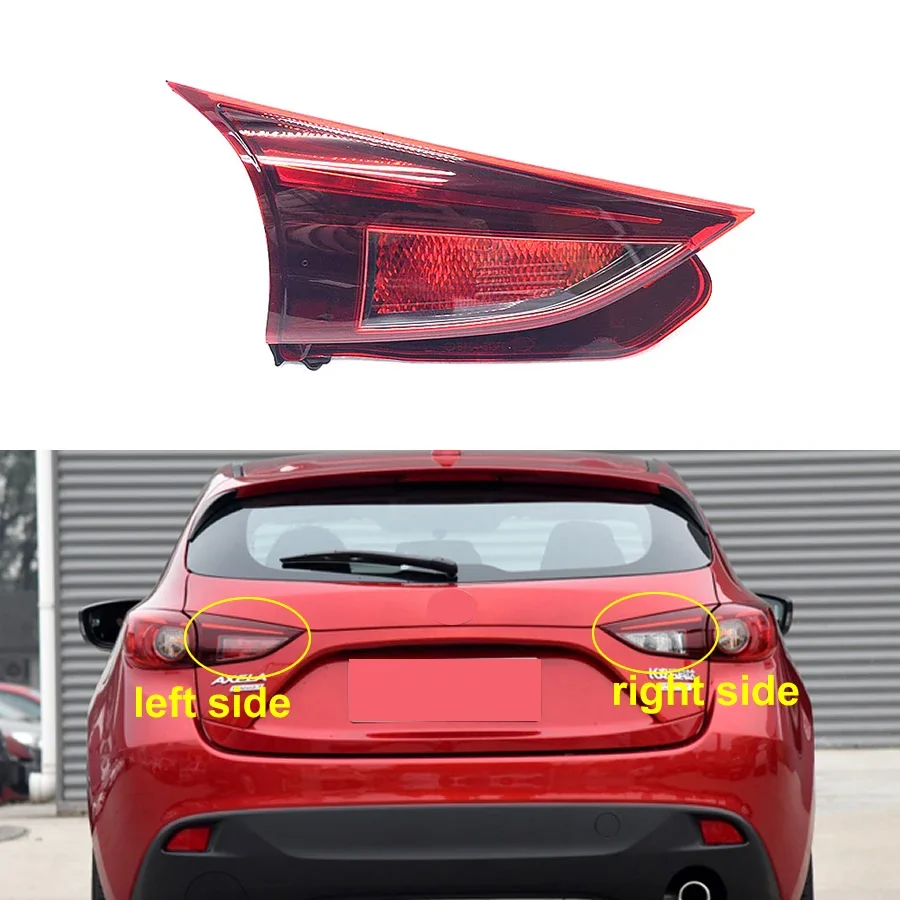 Inner Tail Lamp For Mazda 3 Axela Hatchback 2014 2015 2016 halogen Taillight Rear Tail Lamp Housing No Line No Light