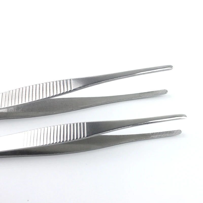 14cm Stainless Steel Tweezers Large Round Head Lengthening Dressing Tweezers