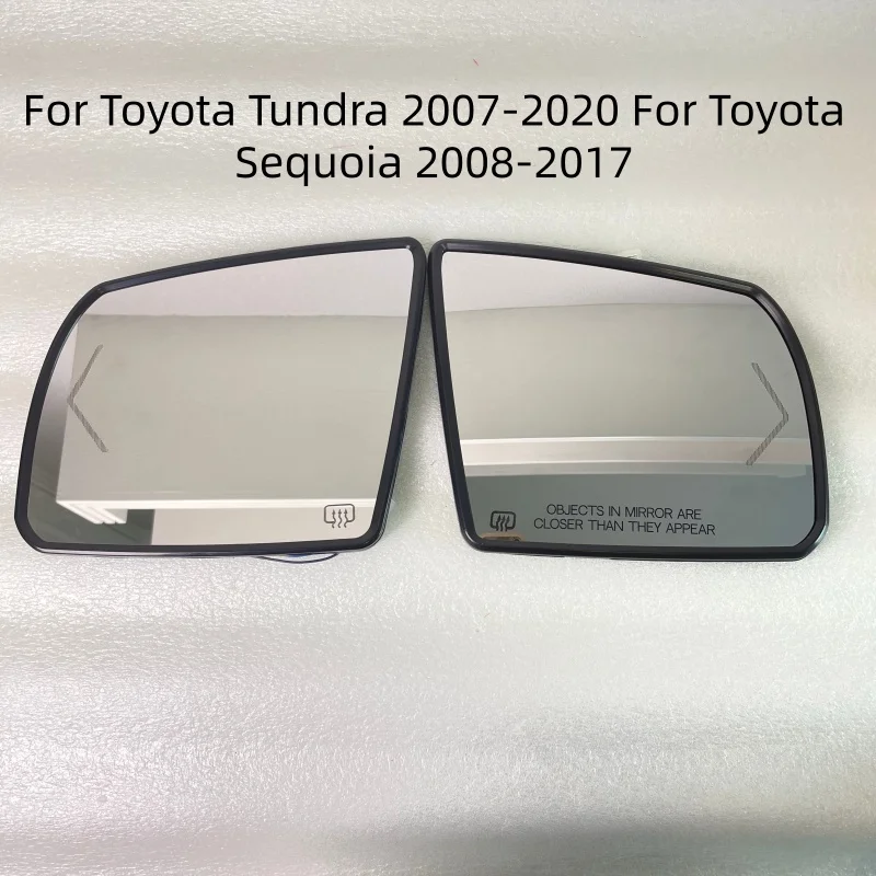Car Side Rearview Mirror Lens For Toyota Tundra 2007-2020 For Toyota Sequoia 2008-2017 Glass Mirror With Heating Accessories