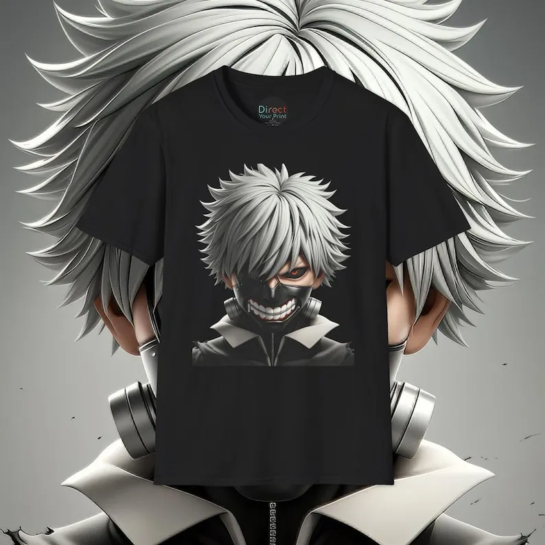 Tokyo Ghoul 3D T-shirt % Premium Quality Graphic Tee for Fans & Collectors - Unique Anime Apparel in Various Sizes