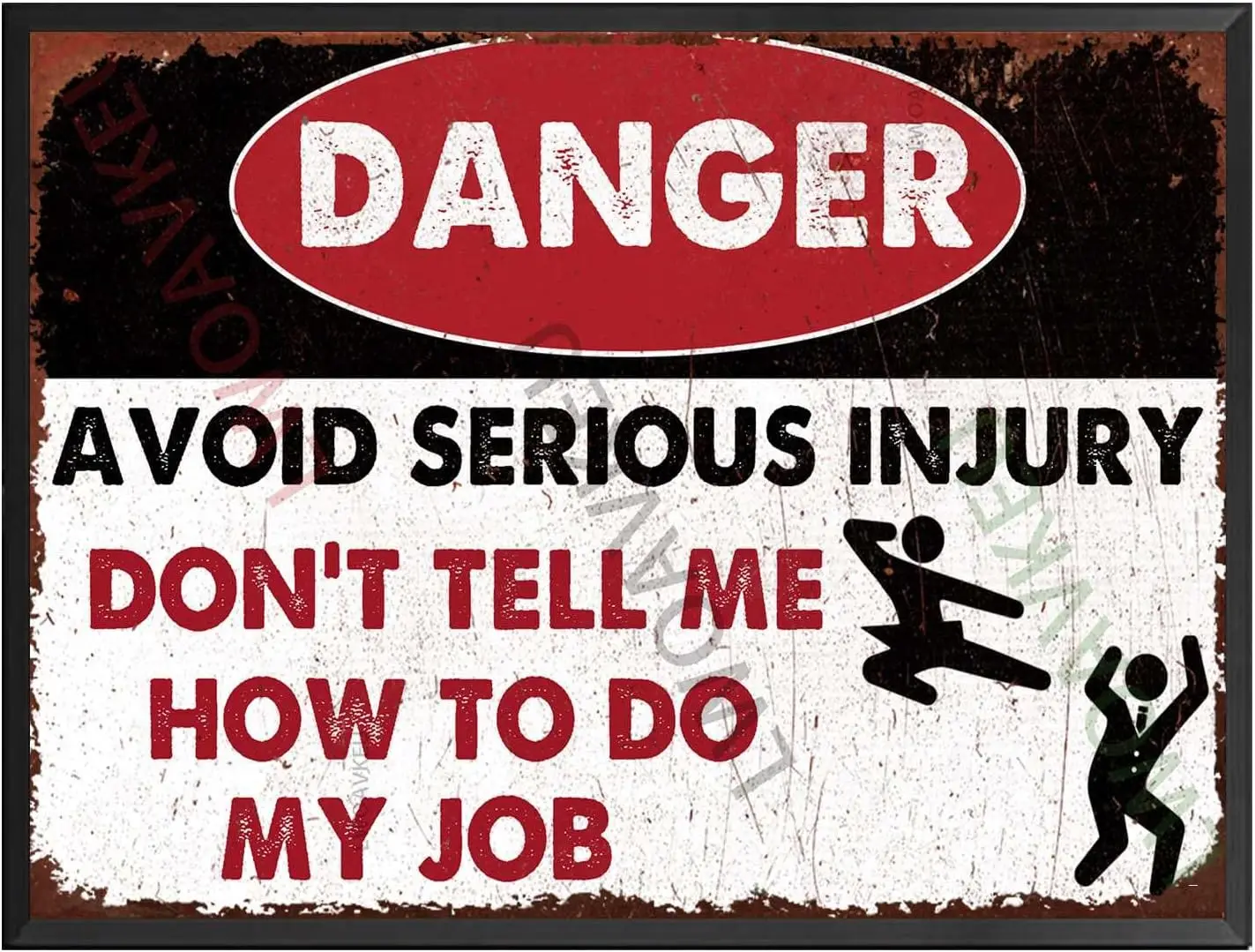 Aluminum Tin Signs Avoid Serious Injury For Wall Decor Man Cave Bar Rustic 12.00
