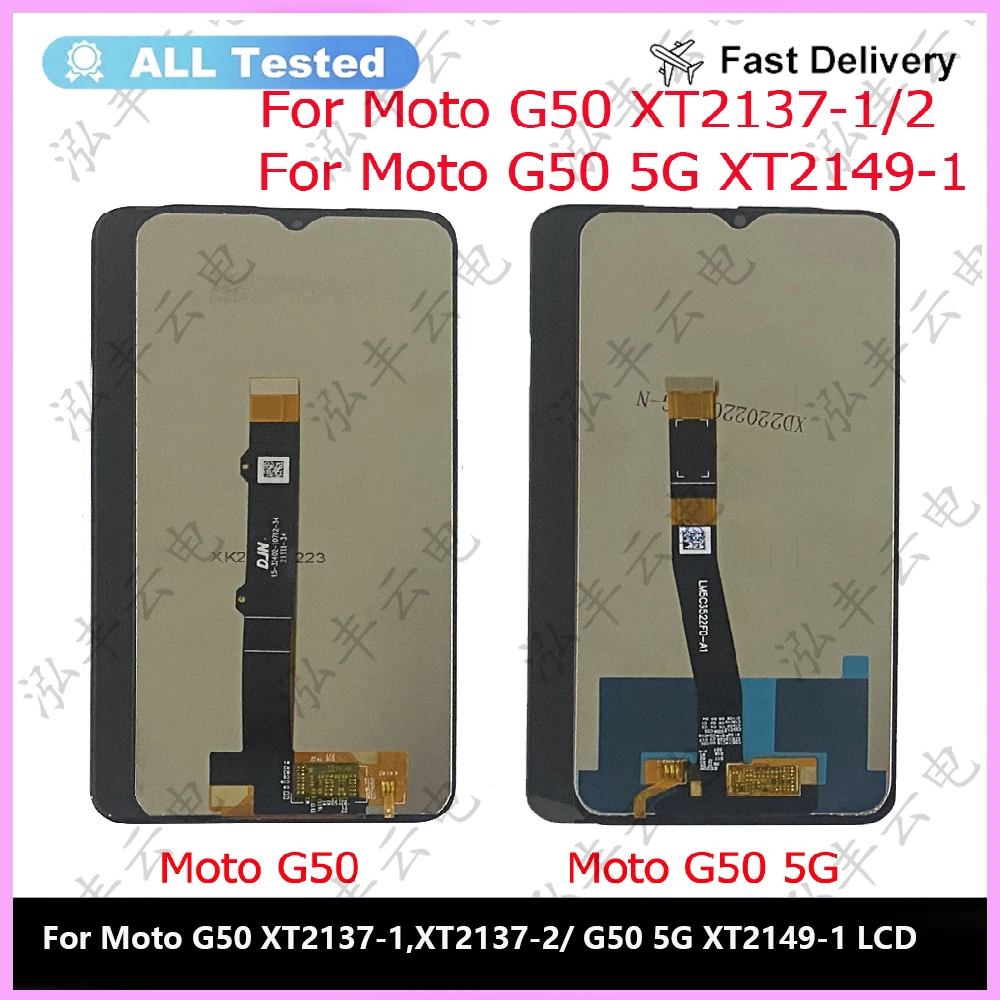 Original For Motorola Moto G50 5G LCD XT2149-1 Display Touch Panel Screen Digitizer Assembly lcd For Moto G50 XT2137-1 XT2137-2