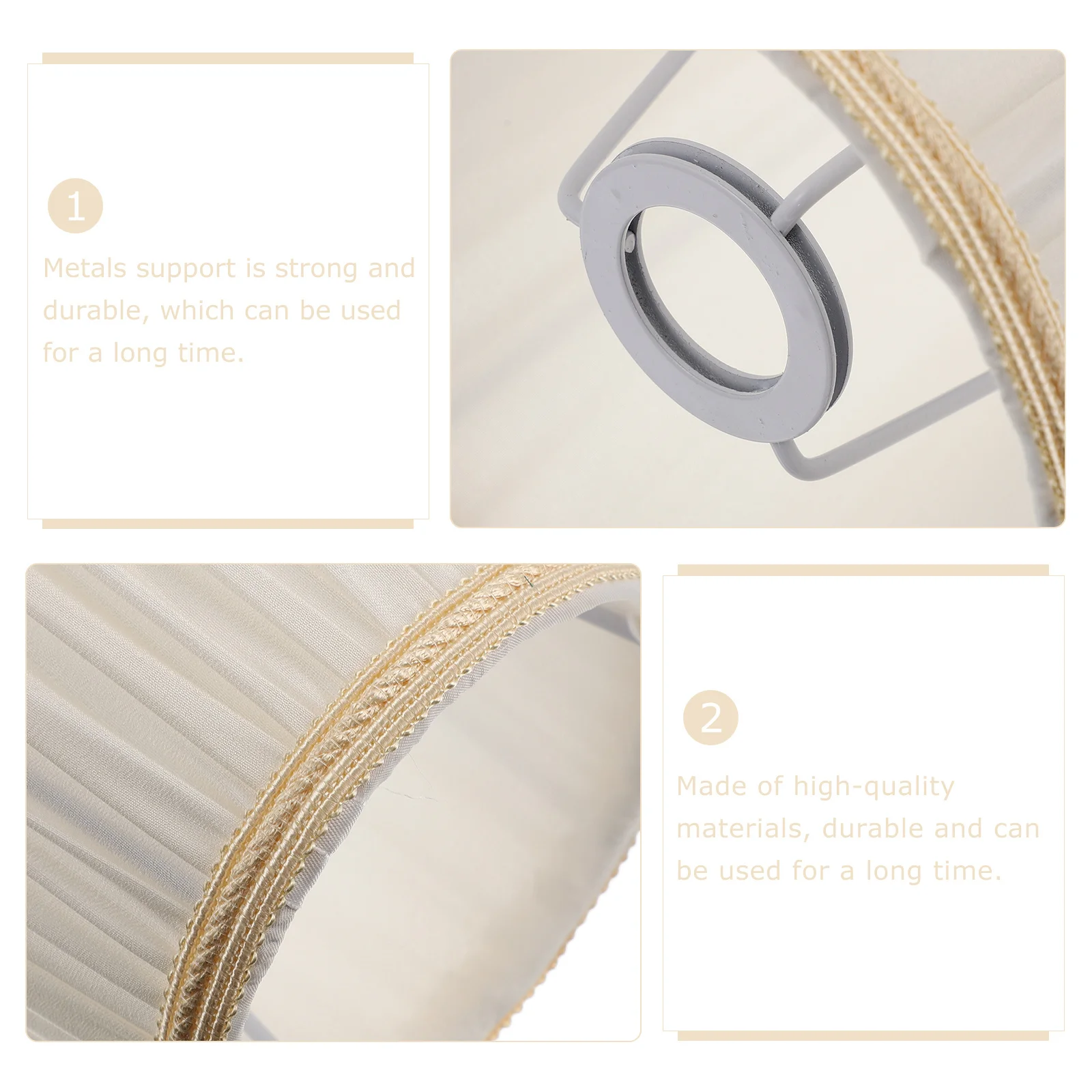 

1 pc Cloth Lampshade Rhinestone Decor Ceiling Light Shade Dustproof Eye-Caring Durable Fabric Cover For Chandelier Pendant