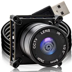 WGWK 2.3MP USB Camera Module 120FPS 90FPS 1080P 720P High Frame Rate Global Shutter High Speed No Distortion Lens Industrial Cam