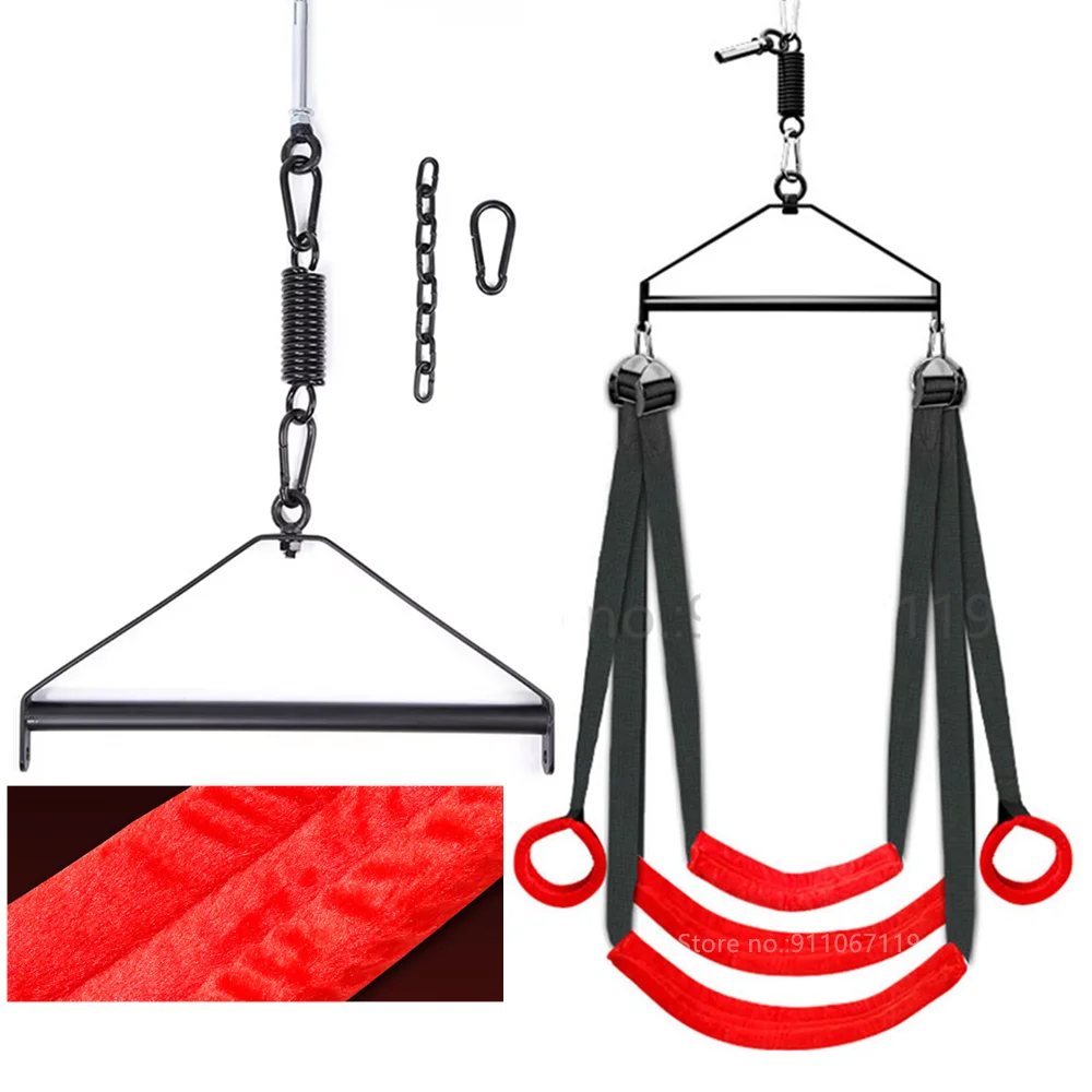Sex Swing Metal Tripod Stents Sexual Sex Furniture Fetish Bandage Adult Games Chairs Hanging Door Swings Erotic Toys for Couples