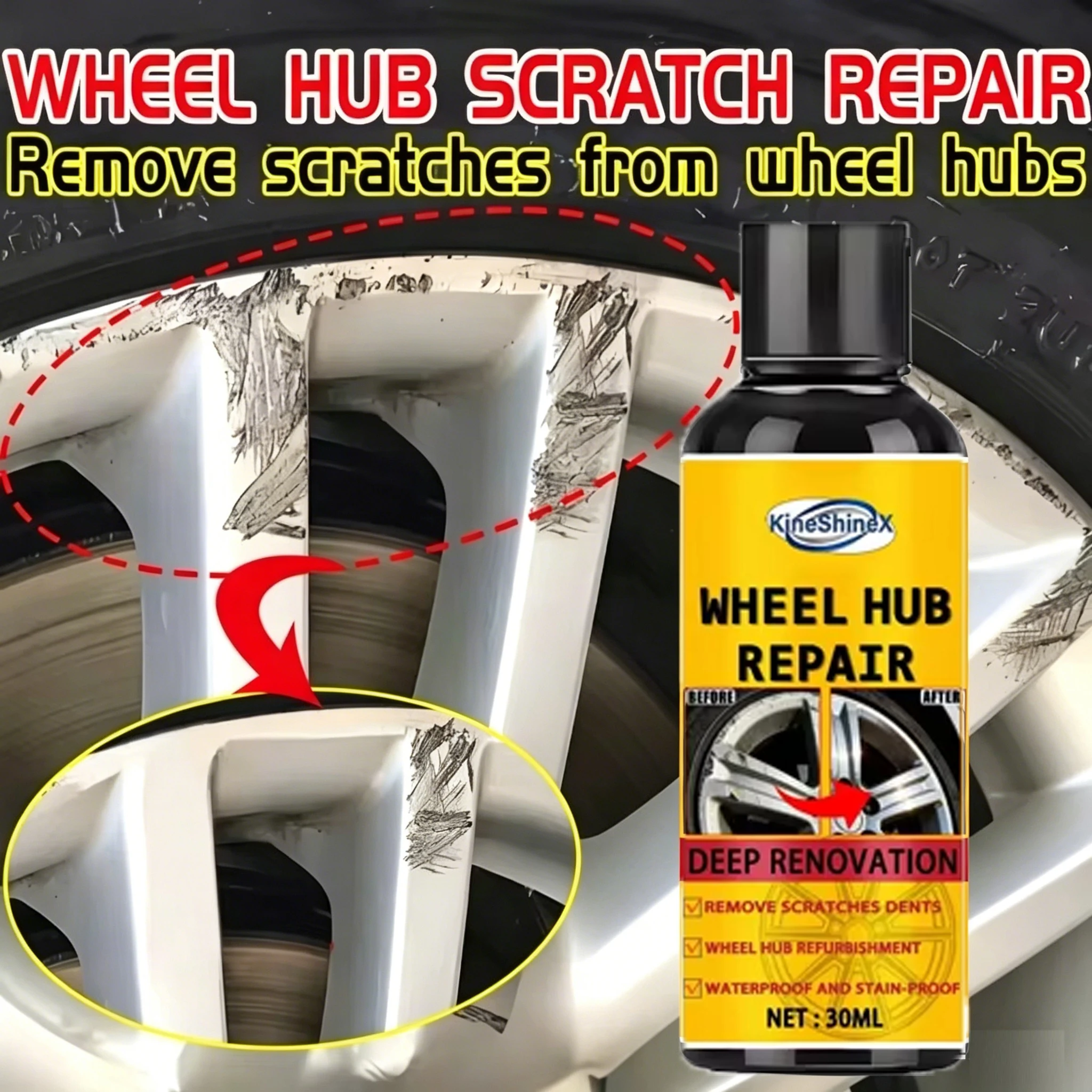 Wheel Cleaner Alloy - Pasta para Reparo de Arranhões em