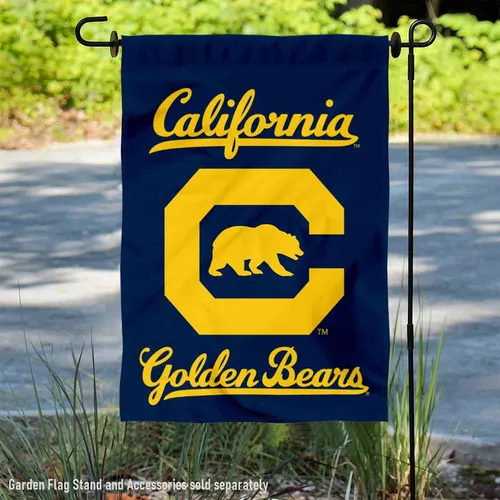 Cal Team Bears Block C Logo Garden Flag and Yard Banner 12'x18' USA Fast Ship jjx