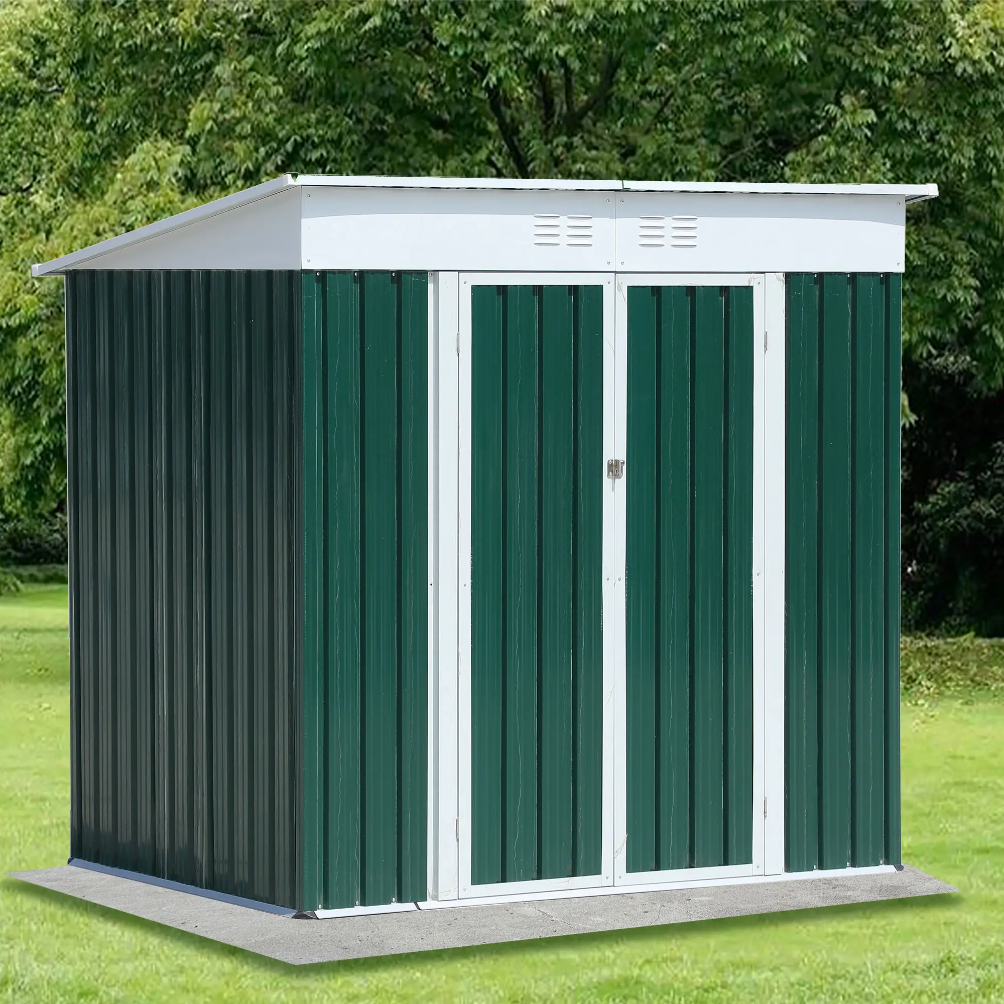 

Outdoor 6 * 4ft Storage Shed Metal Garden Shed Storage Shed