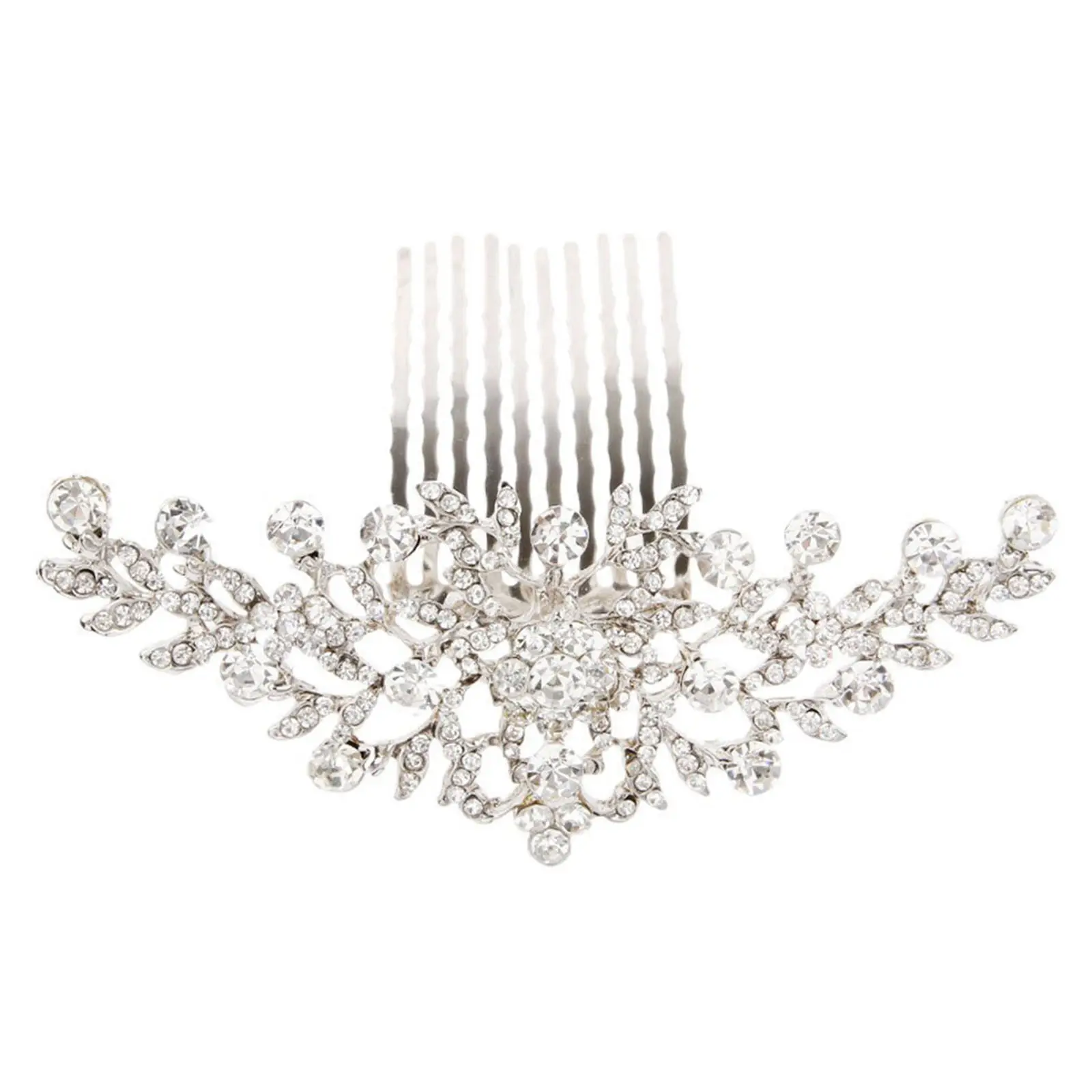 Elegant Water Crystal Rhinestone Hair Comb Bridal Headpiece Perfect for Weddings Proms Parties Hair Comb