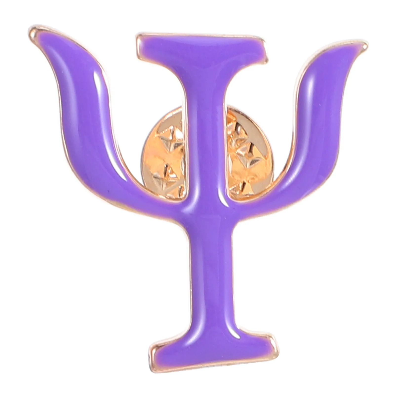 Psychology Psi Symbol Brooch Purple Zinc Alloy Lapel Pin Lightweight Professional Badge Pin for Mental Health Staff Doctor Nurse