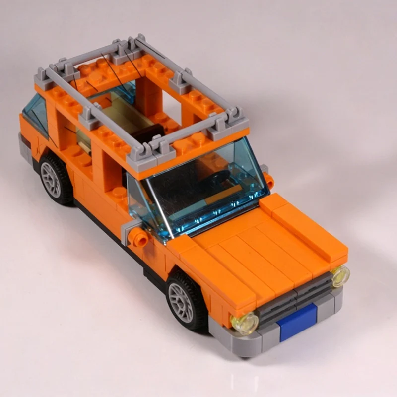 

City Car Model MOC Building Bricks Popular Anime Springfield Truck Modular Technology Children Holiday Gifts Assemble Toys Suit
