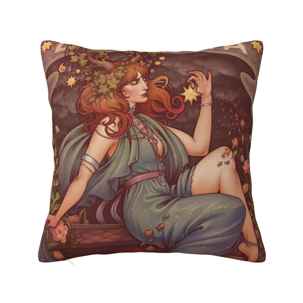 

Art Nouveau BOHEMIA Throw Pillow Sofa Cushion Cusions Cover