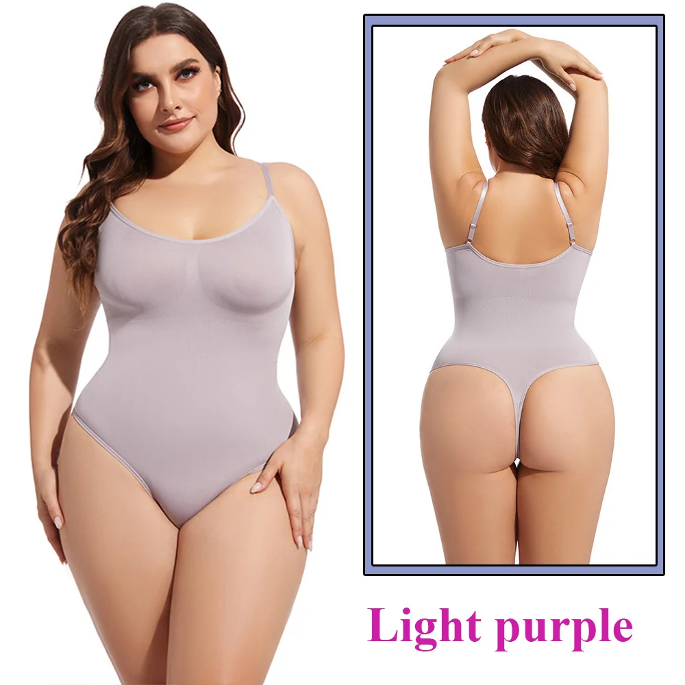 Women Thong Shapewear bodysuit tummy control hooks crotch Body Shaper stree jumpsuit