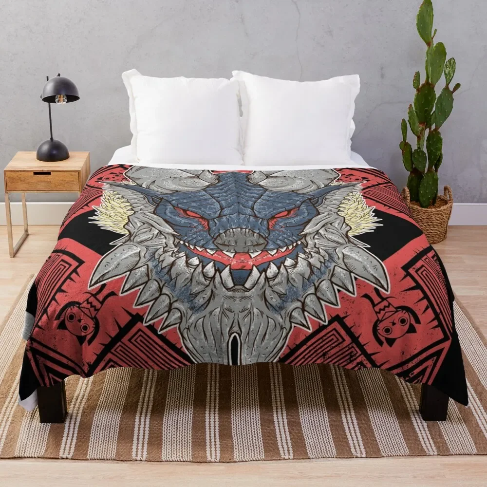 

Hunting Club: Stygian Zinogre Throw Blanket Blankets For Sofas christmas gifts cosplay anime Winter beds Blankets