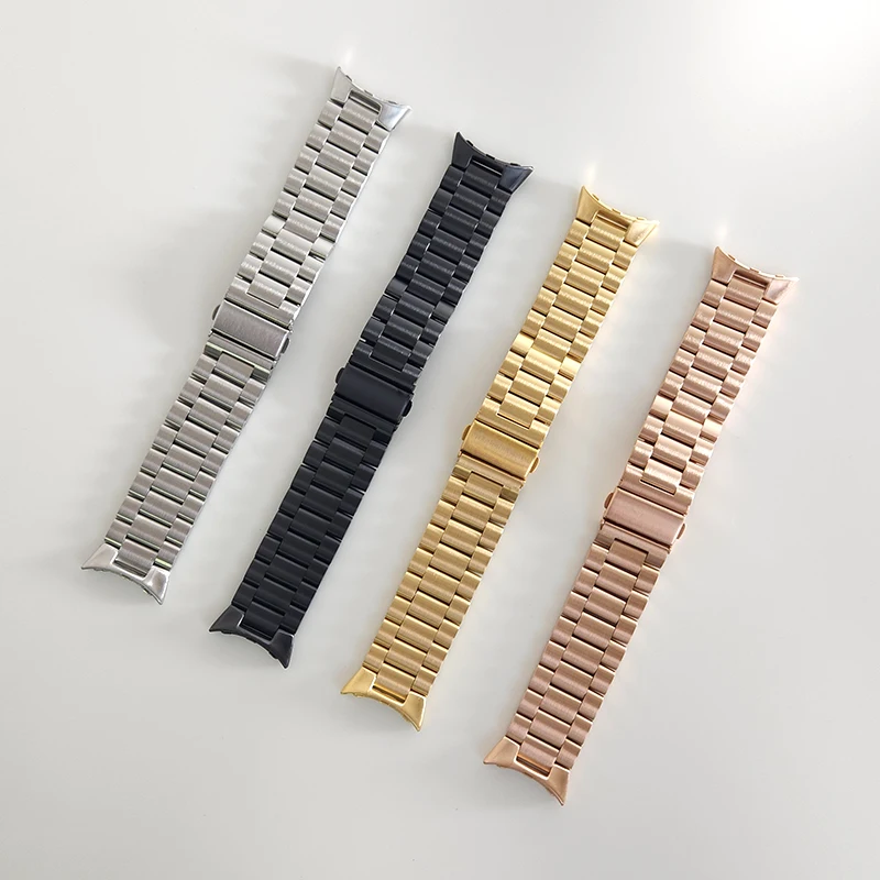 Pixel Watch Stainless Steel Bands Bracelet For Google Pixel Watch Classic Metal Strap Replacement Band Watchband Accessories