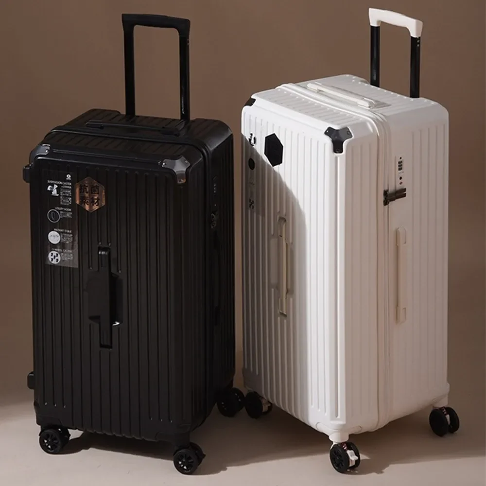 Large Capacity 30 Inch Luggage Travel Trolley Case Suitcase Bag Storage Box Baggage Brake Mute Universal Wheel Customs Lock Bags