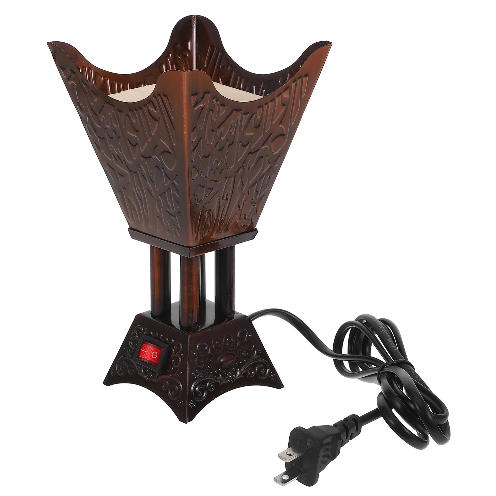 

Electric Incense Burner Middle Eastern Design Desktop Censer Aromatherapy Burner Safe No Open Fire Home Office Yoga