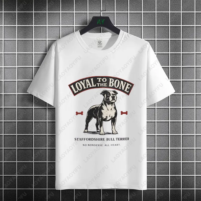 Funny Staffordshire Bull Terrier Dog T-Shirts for Men & Women Short Sleeve Round Neck Casual Fashion Outdoor Humor Style Tshirt