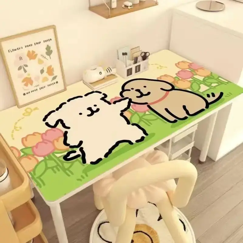 

Cartoon Leather Waterproof and Non-slip Table Mat