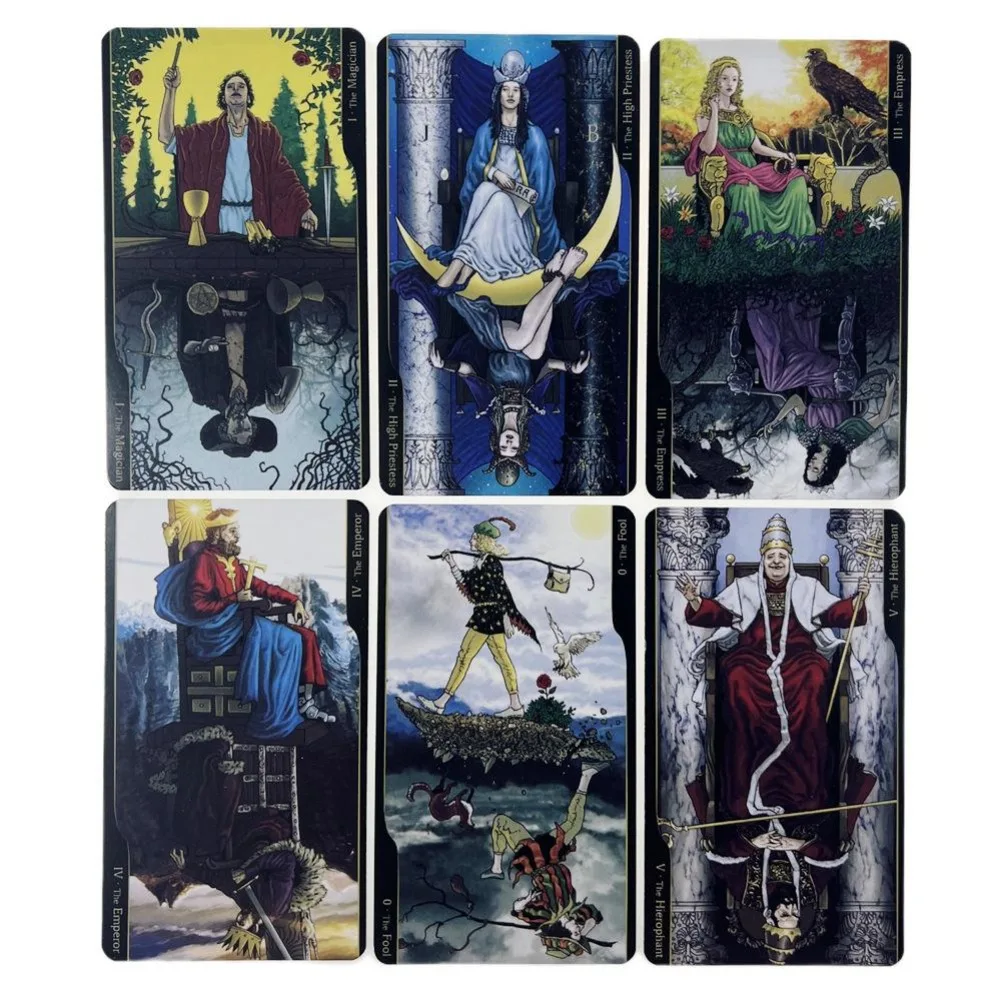 10*6 cm Oppositions Tarot in A Tin