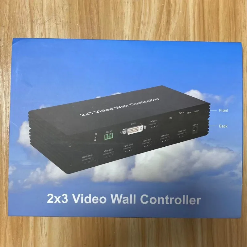2x3 HDMI Video Wall Controller 1080P Multi Screen Stitching Processor 2x3 2x2 3x1 4x1 6x1 Splicing Box 180' Flip Edge Adjustment