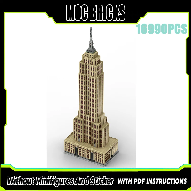 

Exquisite new product MOC building block model Manhattan Empire State Building technology modular children's toy gift DIY set
