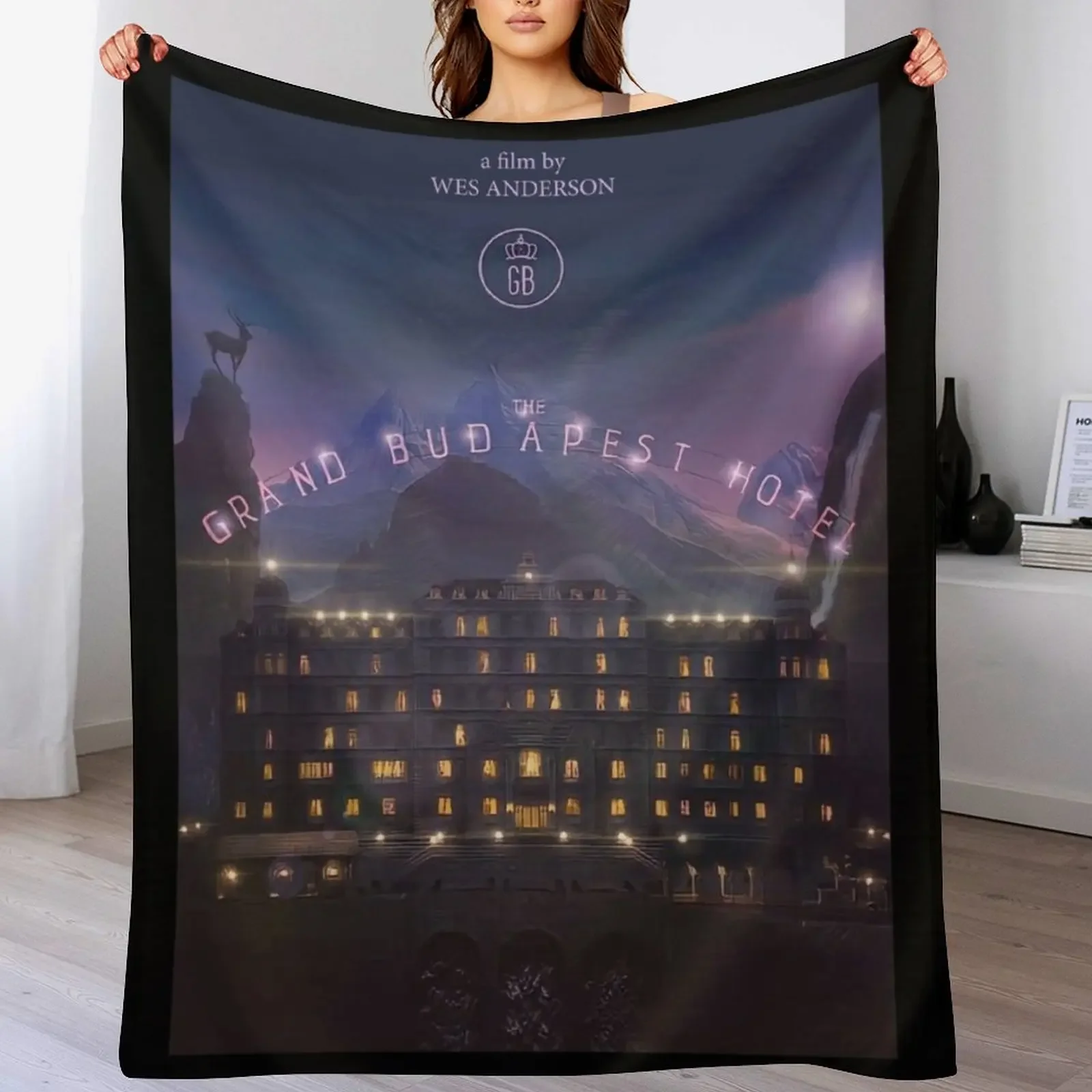 

Grand Budapest Hotel Throw Blanket Warm Flannel Blanket for Couch Chair Bedroom