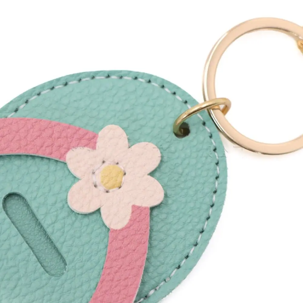 Hanger PU-Leder Schlüsselanhänger im Ozean-Urlaubsstil, Taschenanhänger, multifunktionaler modischer Brillen-Aufbewahrungsclip, Taschenornament – Detail 9
